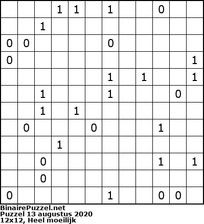Binaire Puzzel