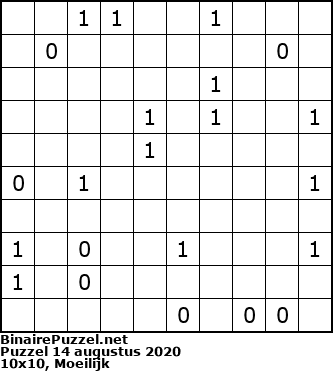 Binaire Puzzel