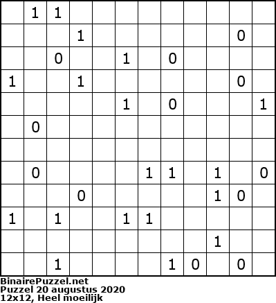 Binaire Puzzel