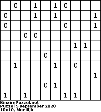 Binaire Puzzel