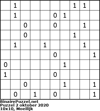 Binaire Puzzel