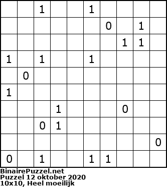 Binaire Puzzel