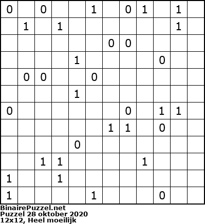 Binaire Puzzel