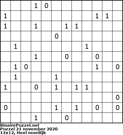 Binaire Puzzel