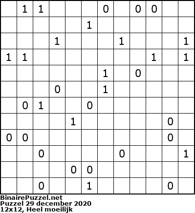 Binaire Puzzel
