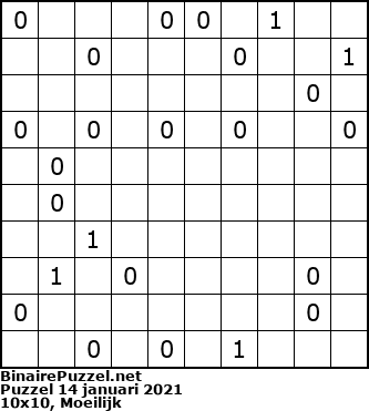 Binaire Puzzel