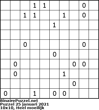 Binaire Puzzel