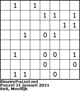 Binaire Puzzel