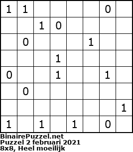 Binaire Puzzel