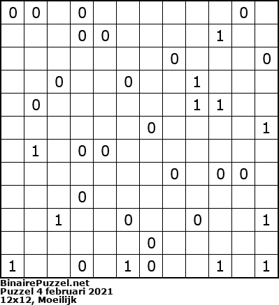 Binaire Puzzel