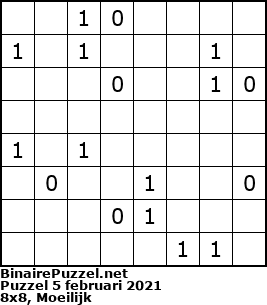Binaire Puzzel