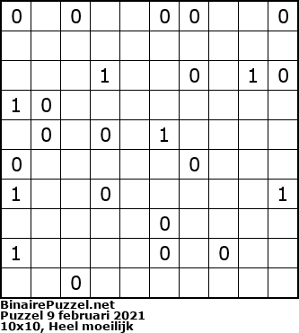 Binaire Puzzel