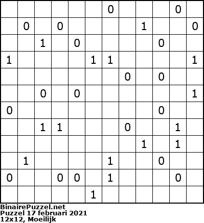 Binaire Puzzel