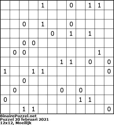 Binaire Puzzel
