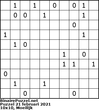 Binaire Puzzel