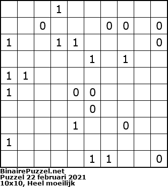 Binaire Puzzel