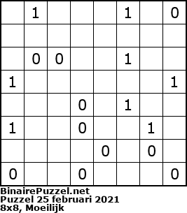 Binaire Puzzel