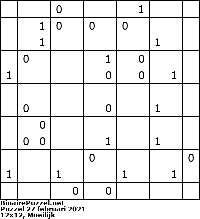 Binaire Puzzel