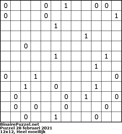 Binaire Puzzel