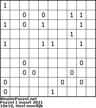 Binaire Puzzel