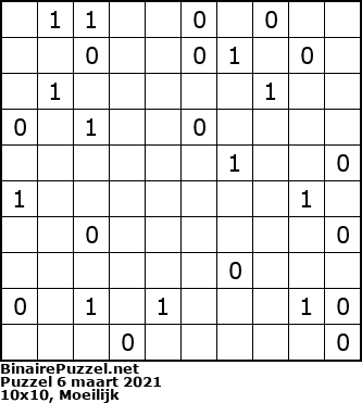 Binaire Puzzel