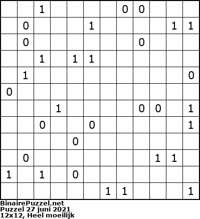 Binaire Puzzel