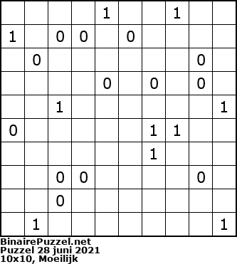 Binaire Puzzel