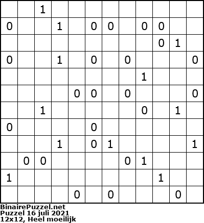 Binaire Puzzel