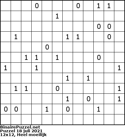 Binaire Puzzel