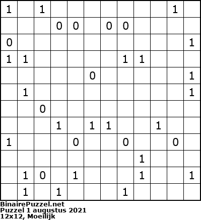 Binaire Puzzel