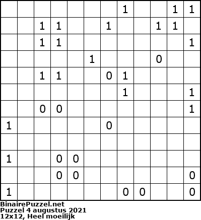 Binaire Puzzel