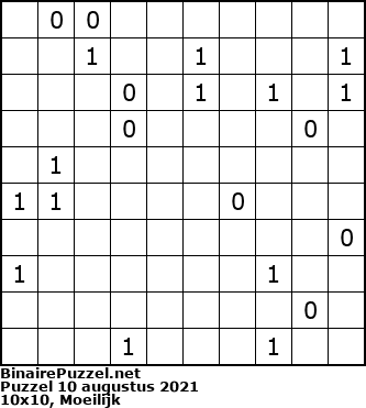 Binaire Puzzel