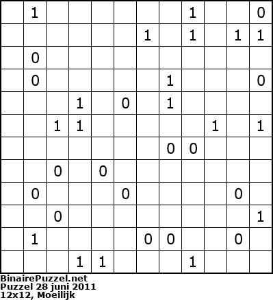 Binaire Puzzel