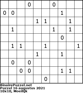 Binaire Puzzel