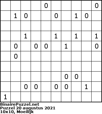 Binaire Puzzel