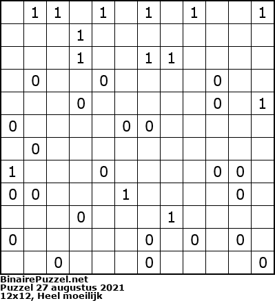Binaire Puzzel