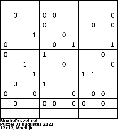 Binaire Puzzel