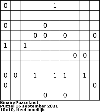 Binaire Puzzel