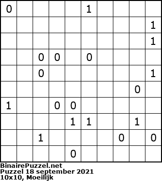 Binaire Puzzel