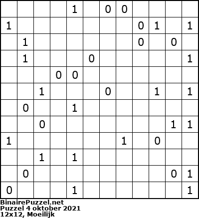 Binaire Puzzel
