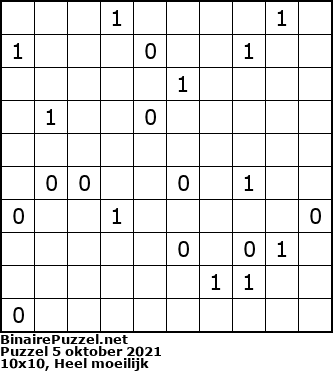 Binaire Puzzel
