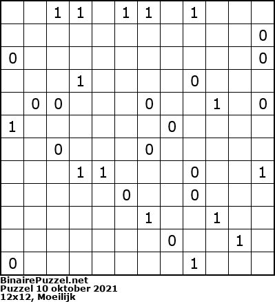 Binaire Puzzel