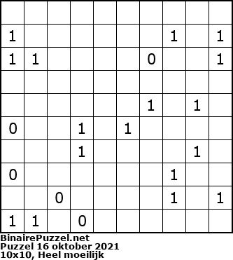 Binaire Puzzel
