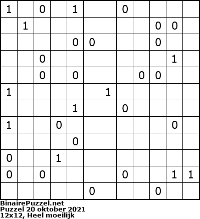 Binaire Puzzel