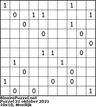 Binaire Puzzel