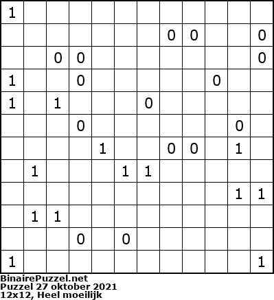 Binaire Puzzel