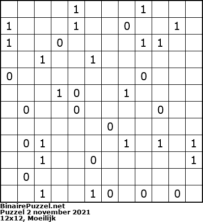 Binaire Puzzel