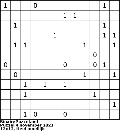 Binaire Puzzel