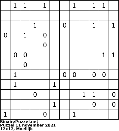Binaire Puzzel