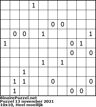 Binaire Puzzel